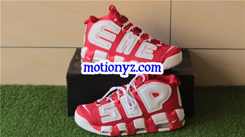 Supreme x Nike Air More Uptempo Red